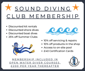 Sound Diving Club Membership flyer